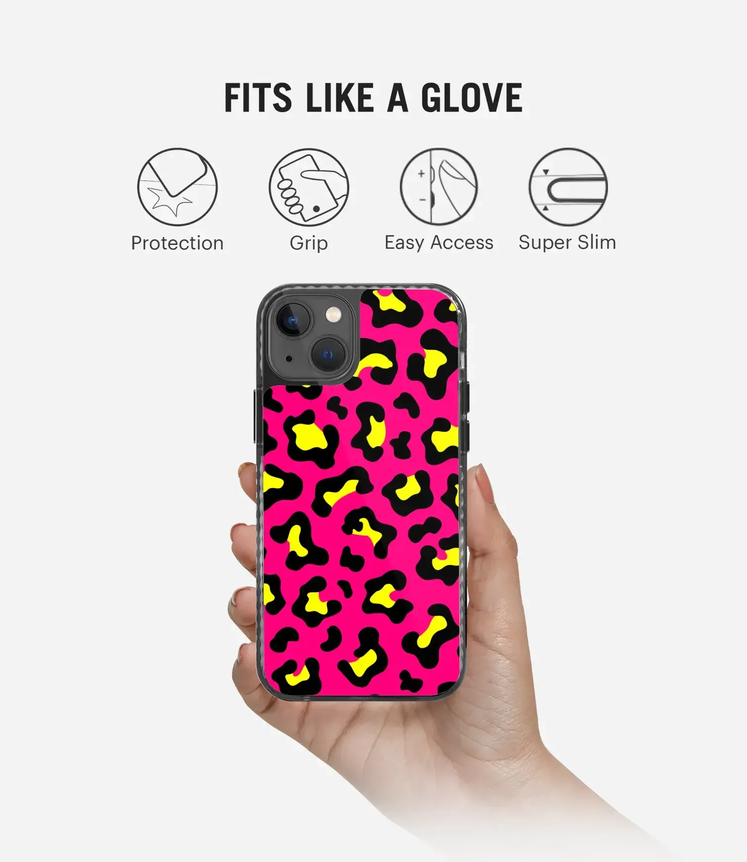 Bright Pink Leopard Y2K Stride 2.0 Phone Case