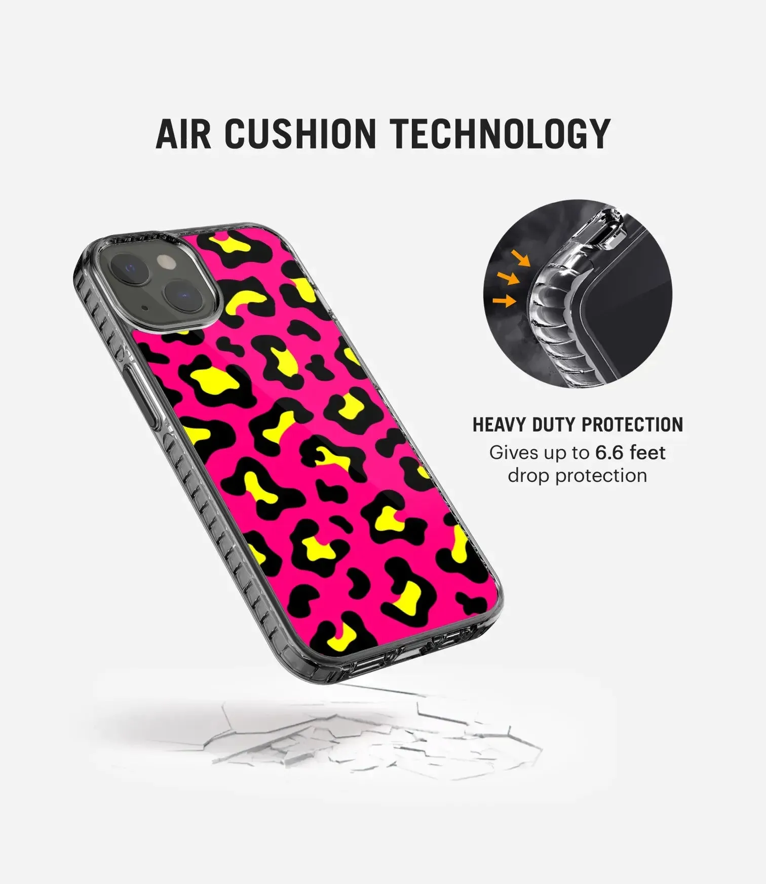 Bright Pink Leopard Y2K Stride 2.0 Phone Case