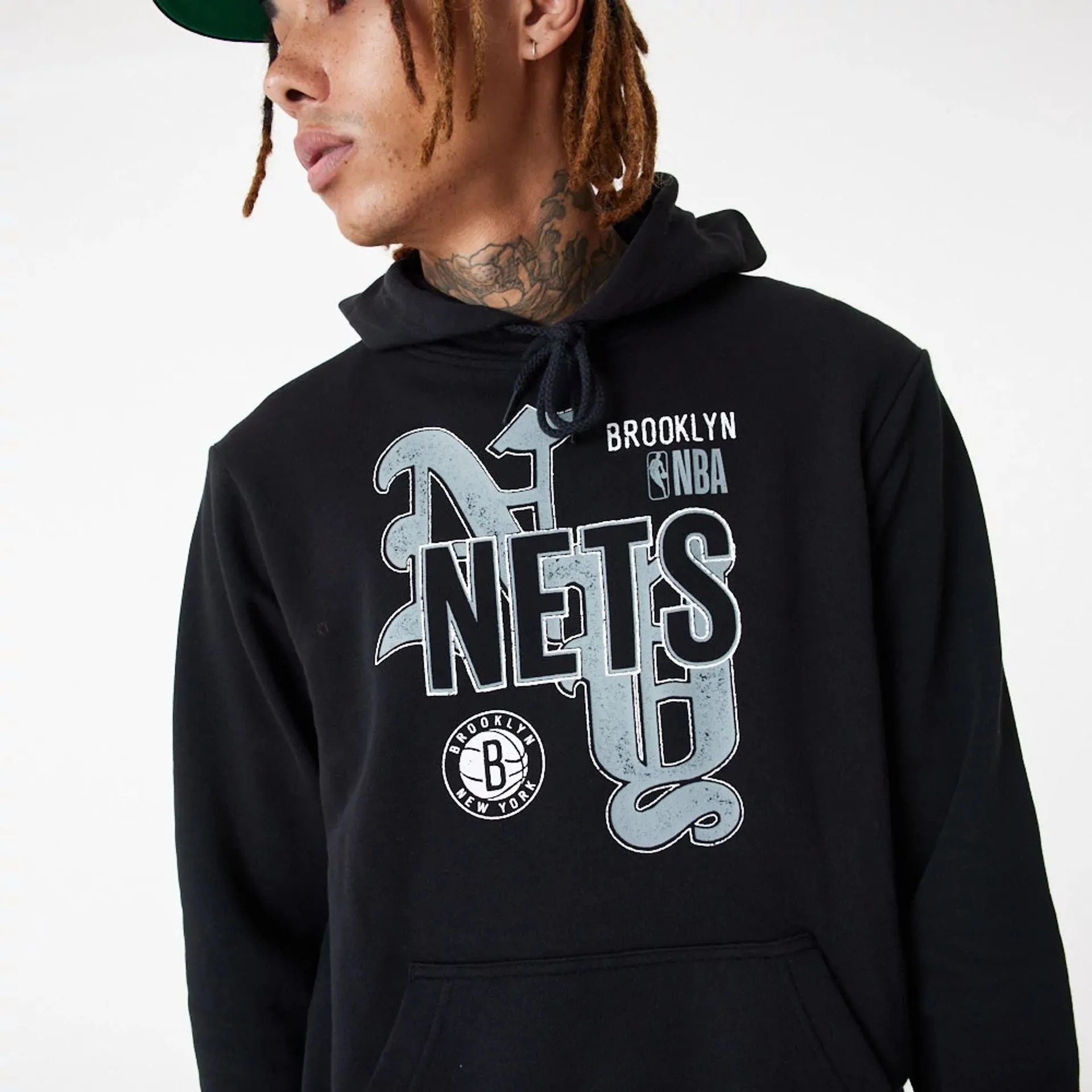 Brooklyn Nets NBA Team Graphic Black Pullover Hoodie