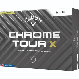 Callaway - Custom Chrome Tour X White Box Dozen