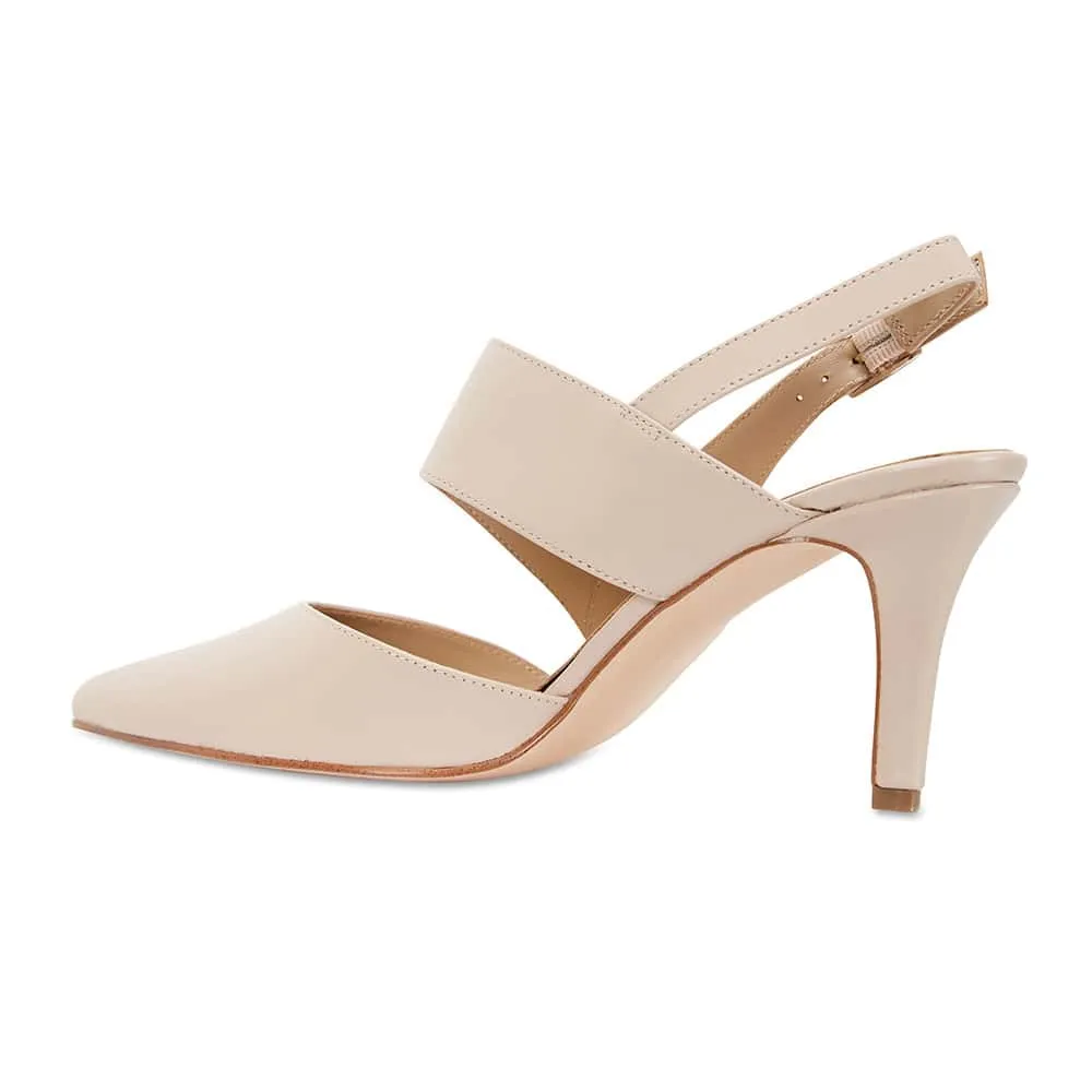 Callista Heel in Blush Leather