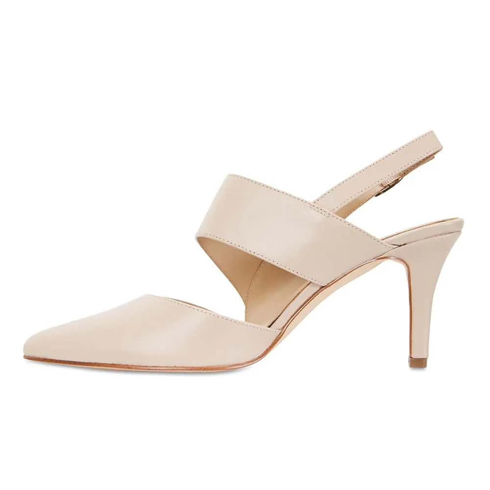 Callista Heel in Blush Leather