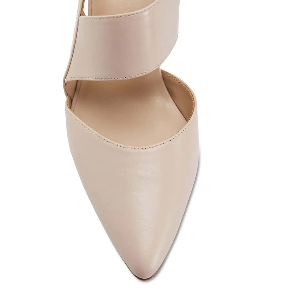 Callista Heel in Blush Leather