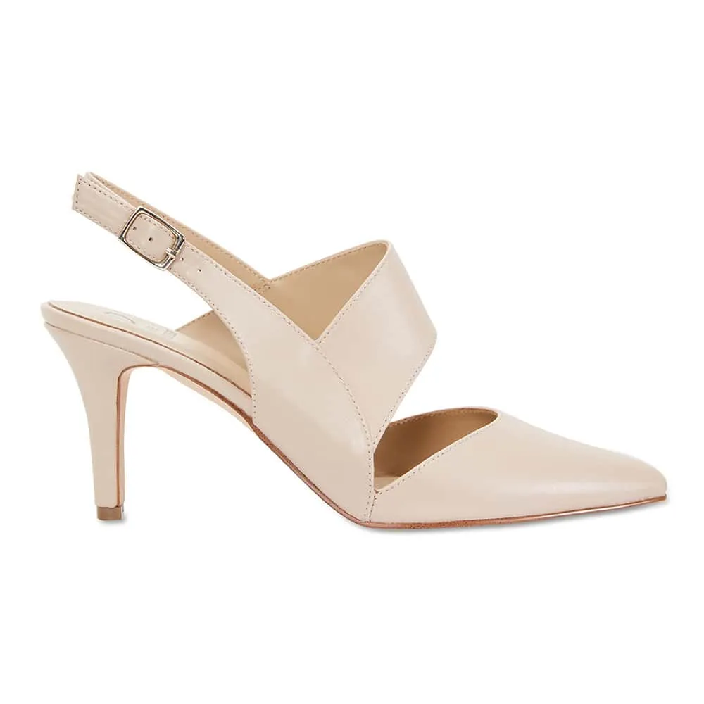 Callista Heel in Blush Leather