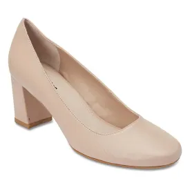 Camilla Heel in Nude Leather