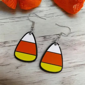 Candy Corn Earrings - Candy Corn Accessories, Halloween Accessories , Halloween Earrings, Not So Scary Halloween, Candy Earrings