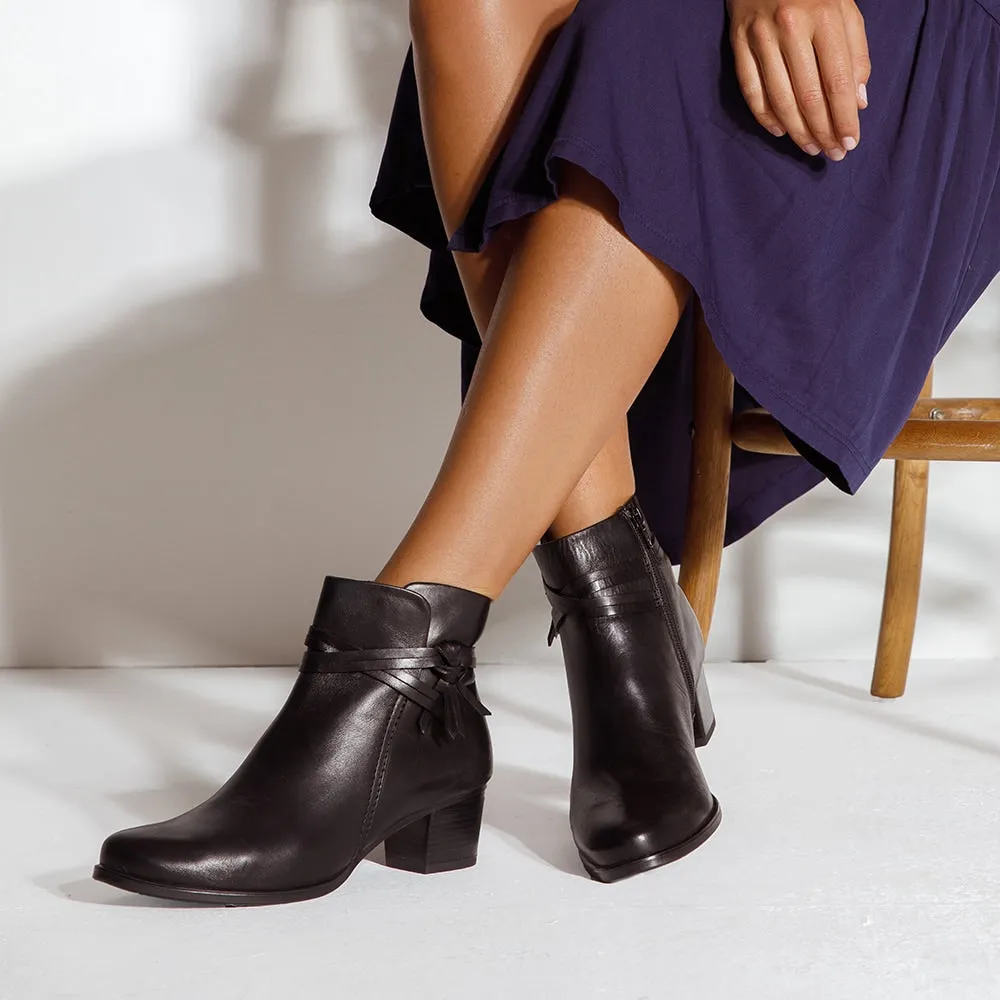 Carlton Boot in Black Leather