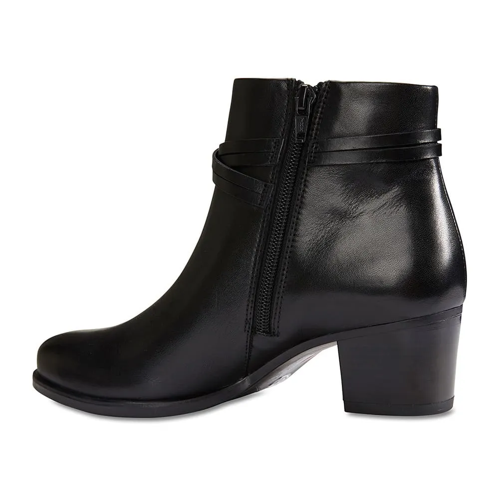 Carlton Boot in Black Leather