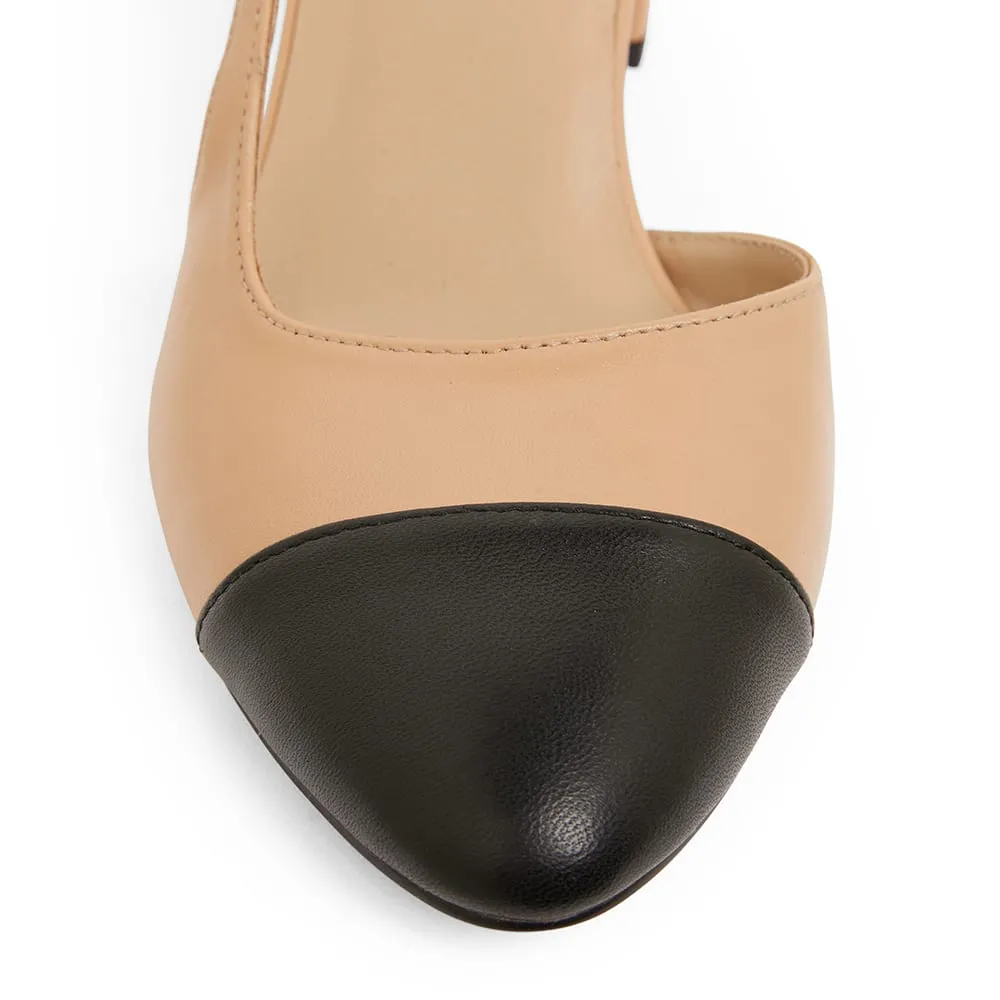 Chapter Heel in Black And Camel Leather