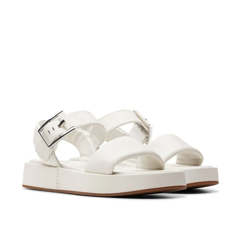 Clarks Alda Strap Off White Leather