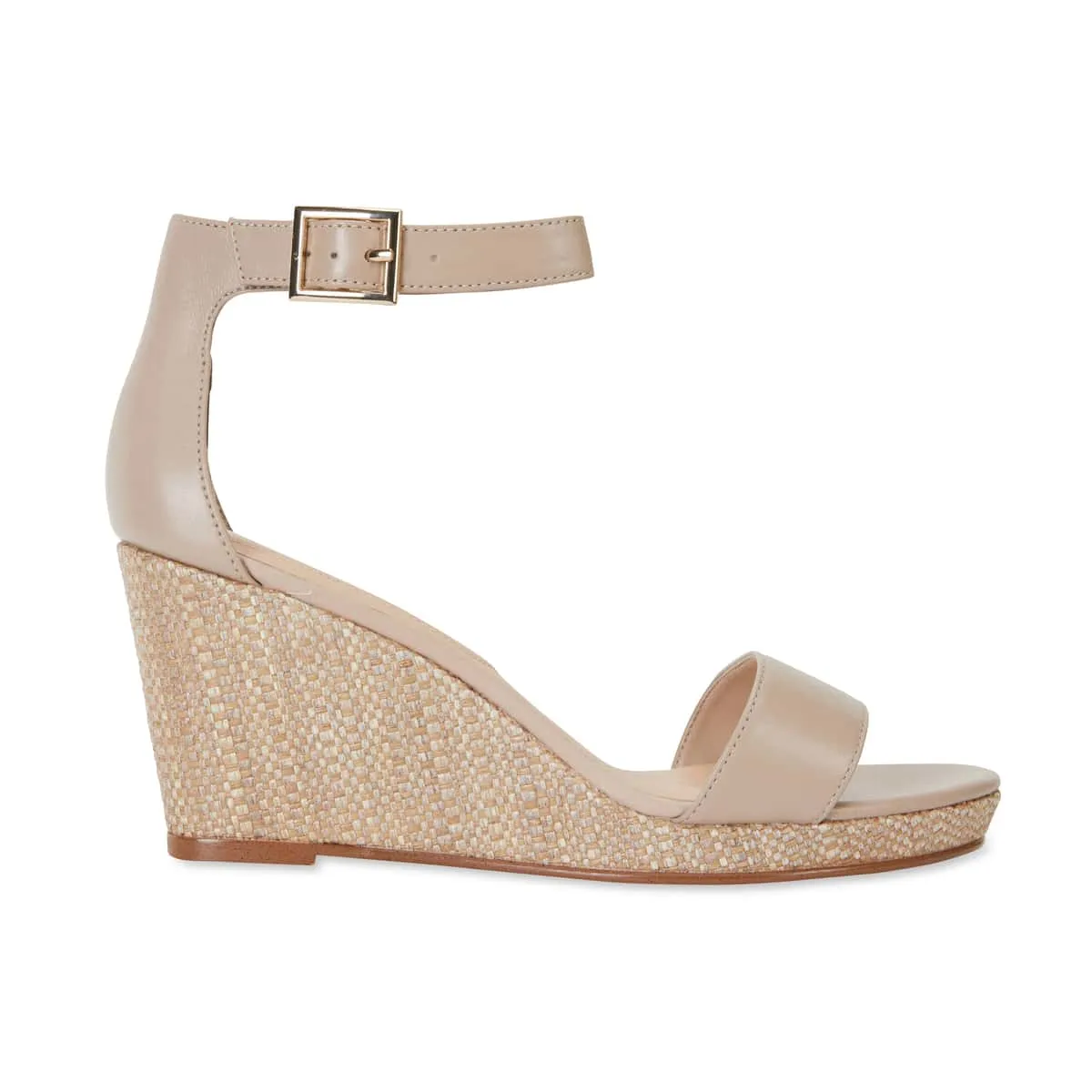 Claudia Heel in Nude Leather