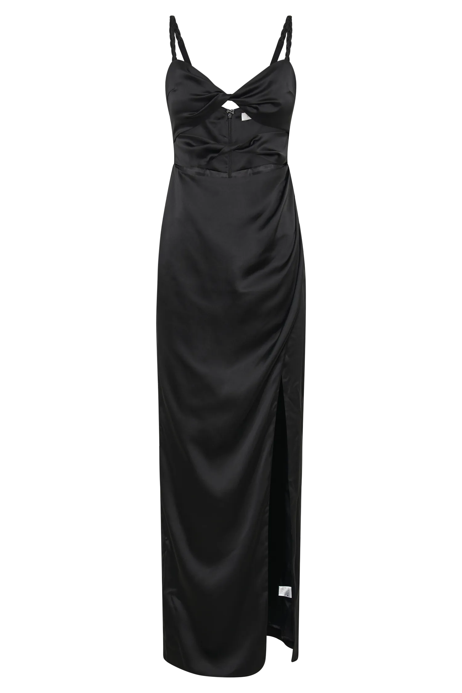 Cleo Satin Dress - Black