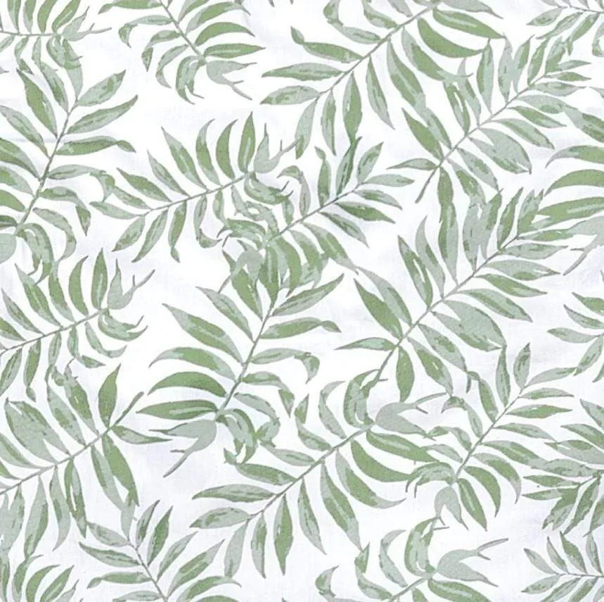 Crib flat sheet - Tropical green