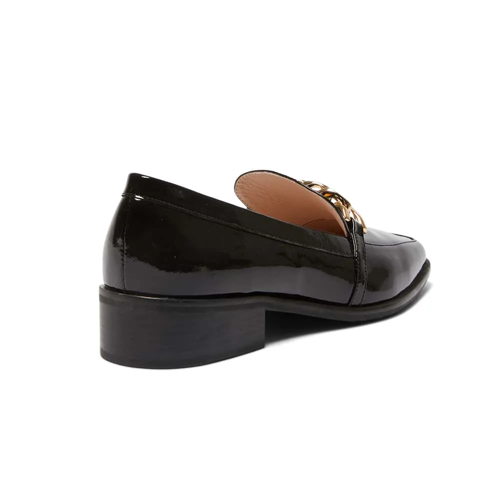 Dalton Loafer in Black Patent