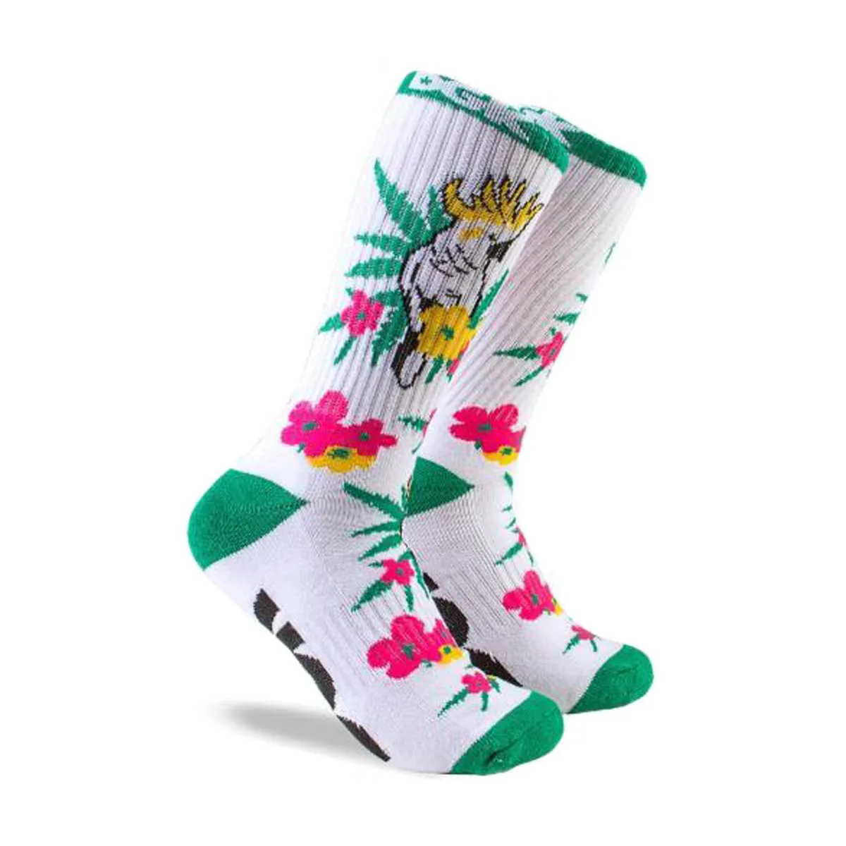 DGK Fly High Crew Sock - White