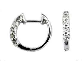 Diamond Hoop Earrings