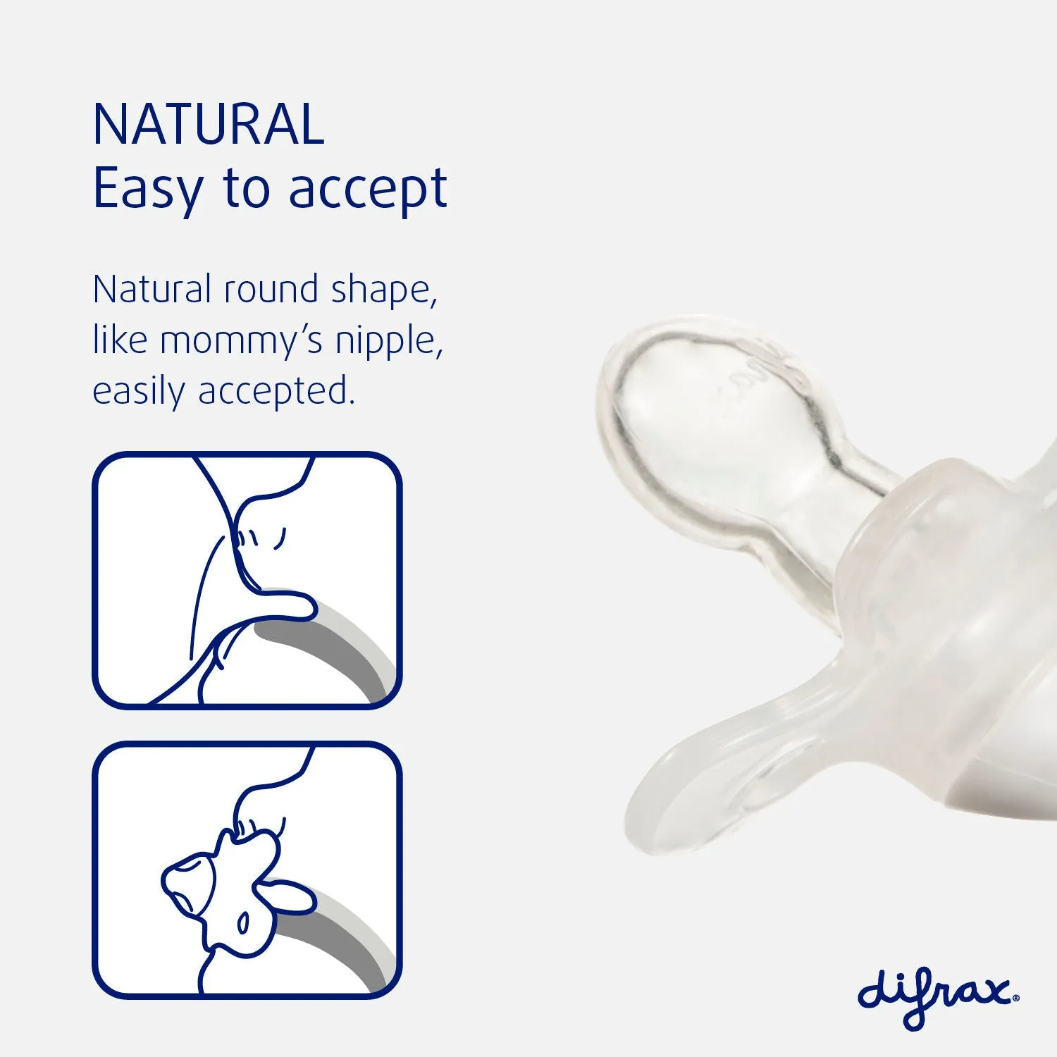 Difrax Newborn Dummy - Clay