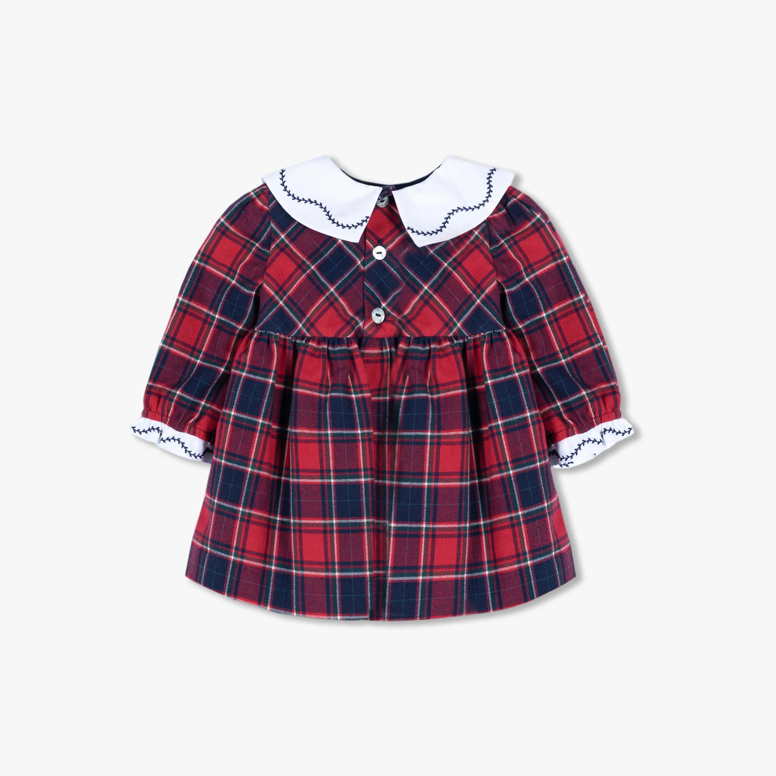 Dress - Tartan with Bib Collar