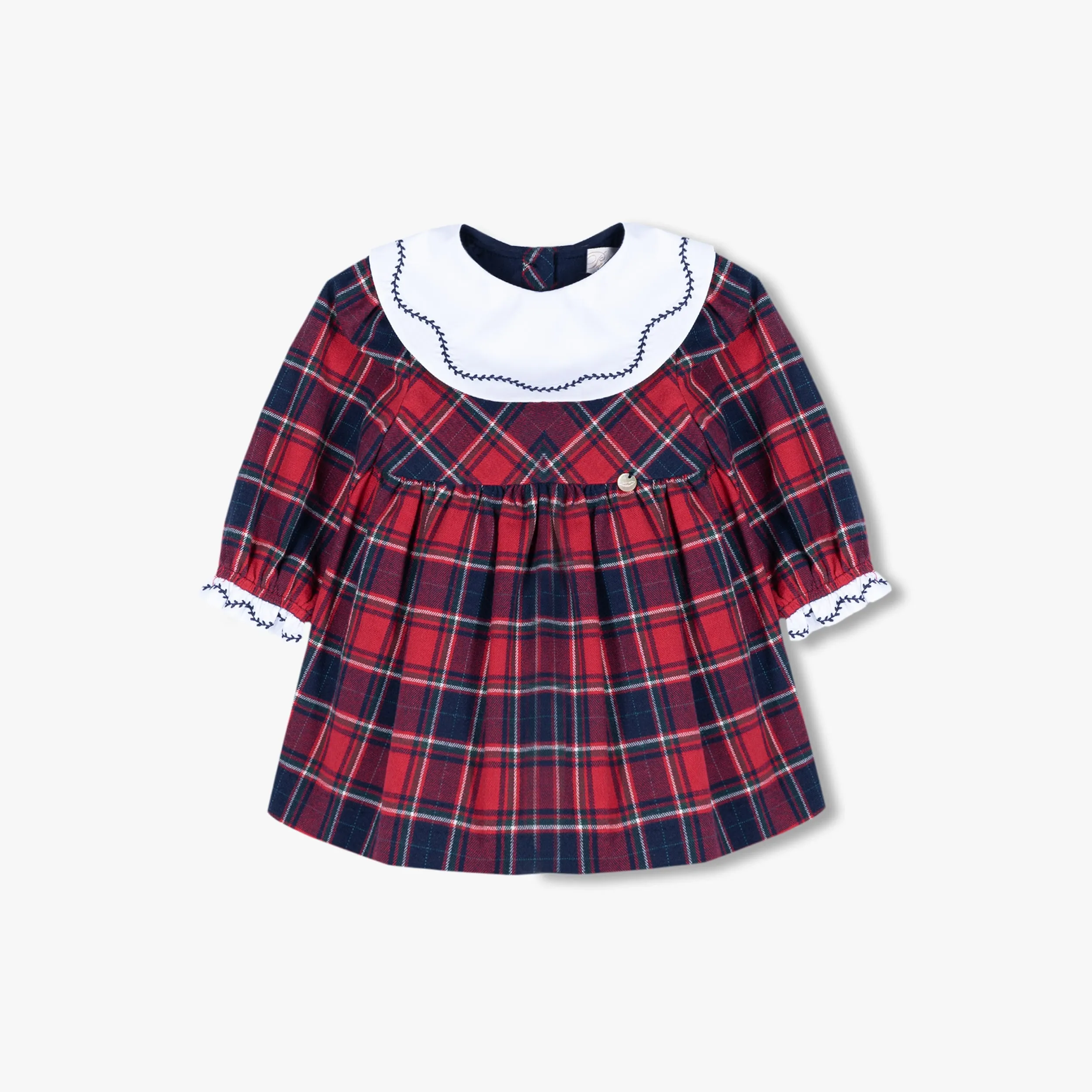 Dress - Tartan with Bib Collar