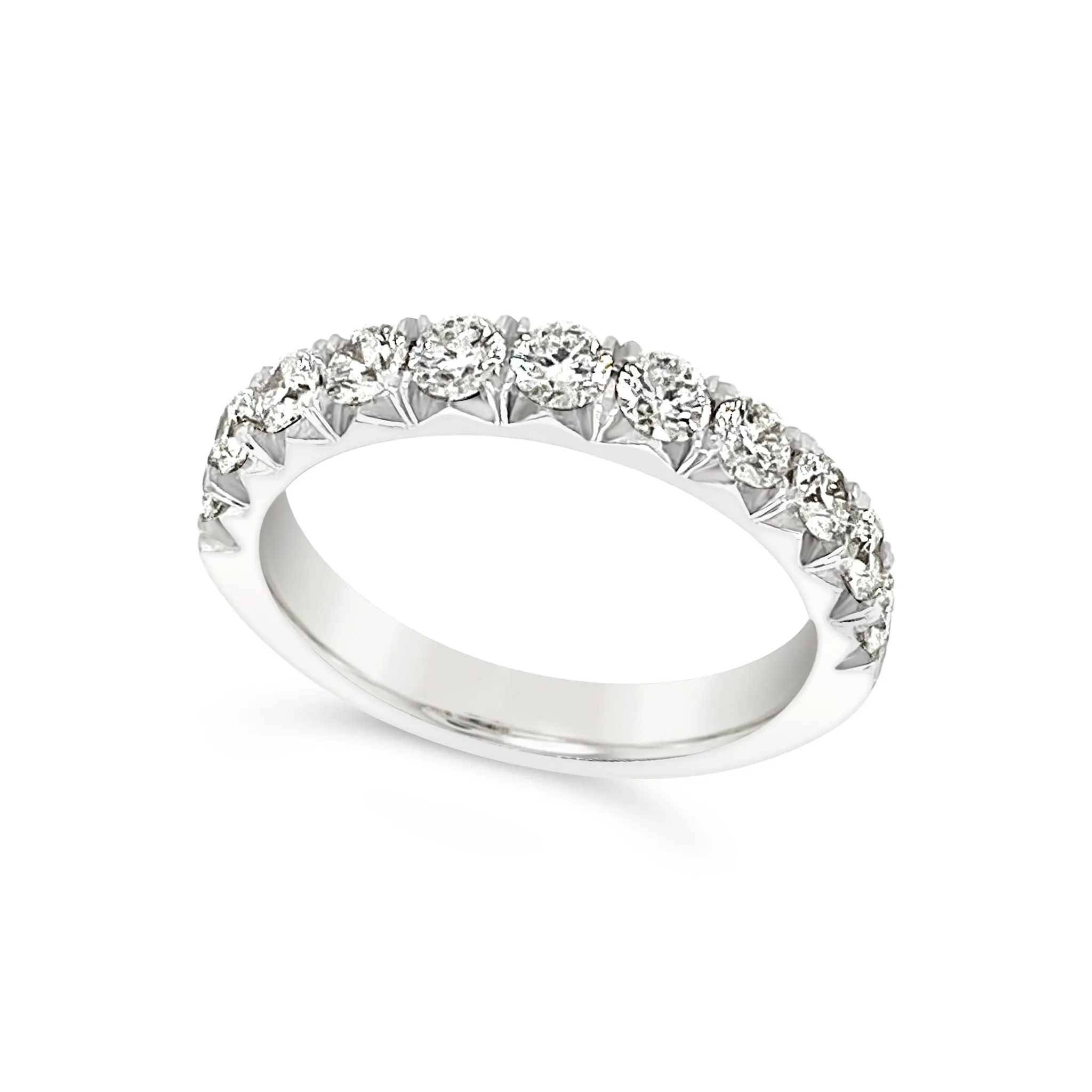 Eleven Round Diamond Wedding Band - 1.00 carat t.w.