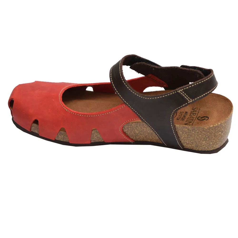 Emanuela Clog Red/Brown