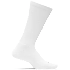 Feetures Therapeutic Cushion Crew Socks White