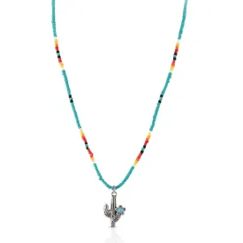 Flowered Saguaro Beaded Attitude Necklace ANC5428