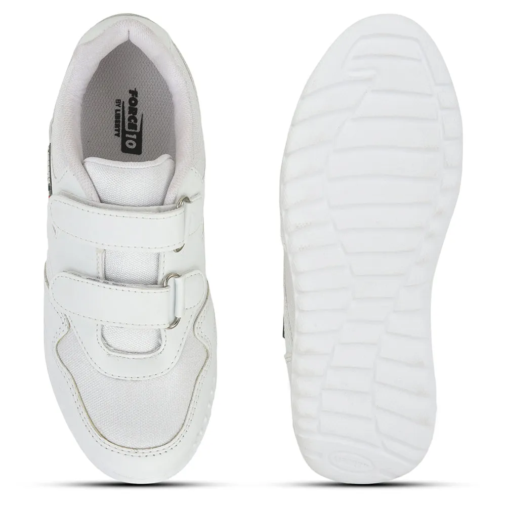 Force 10 Kids White School Non Lacing (9906-90VGN)