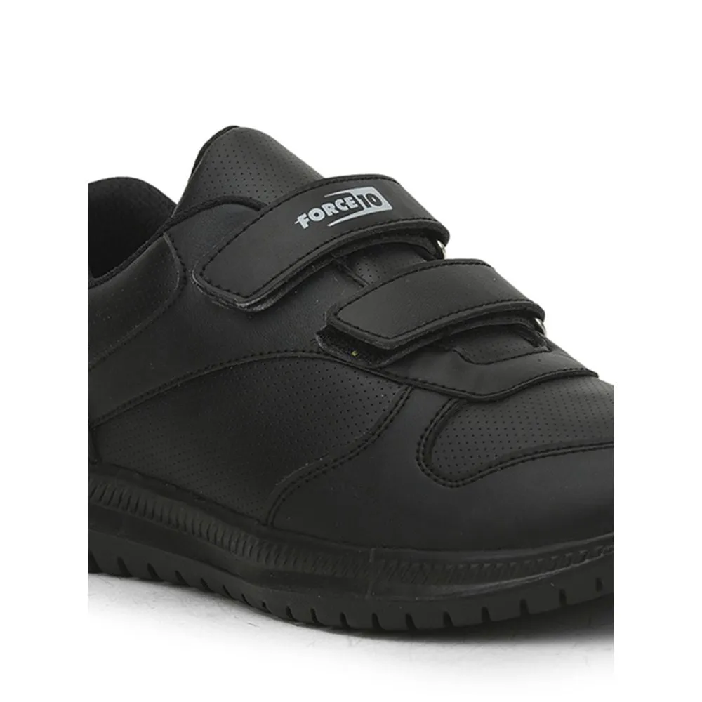 Force 10 School Non Lacing Shoes For Kids (Black) SKOLPRO-V By Liberty