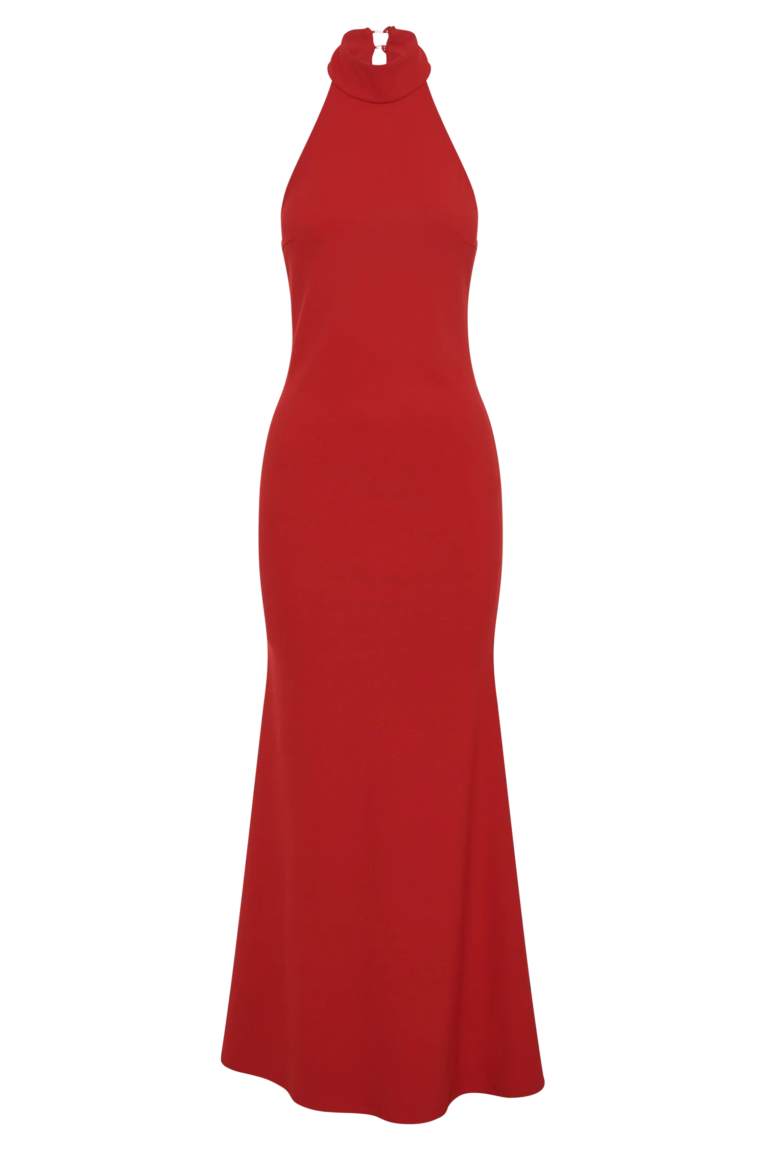 Genesis High Neck Maxi Dress - Red