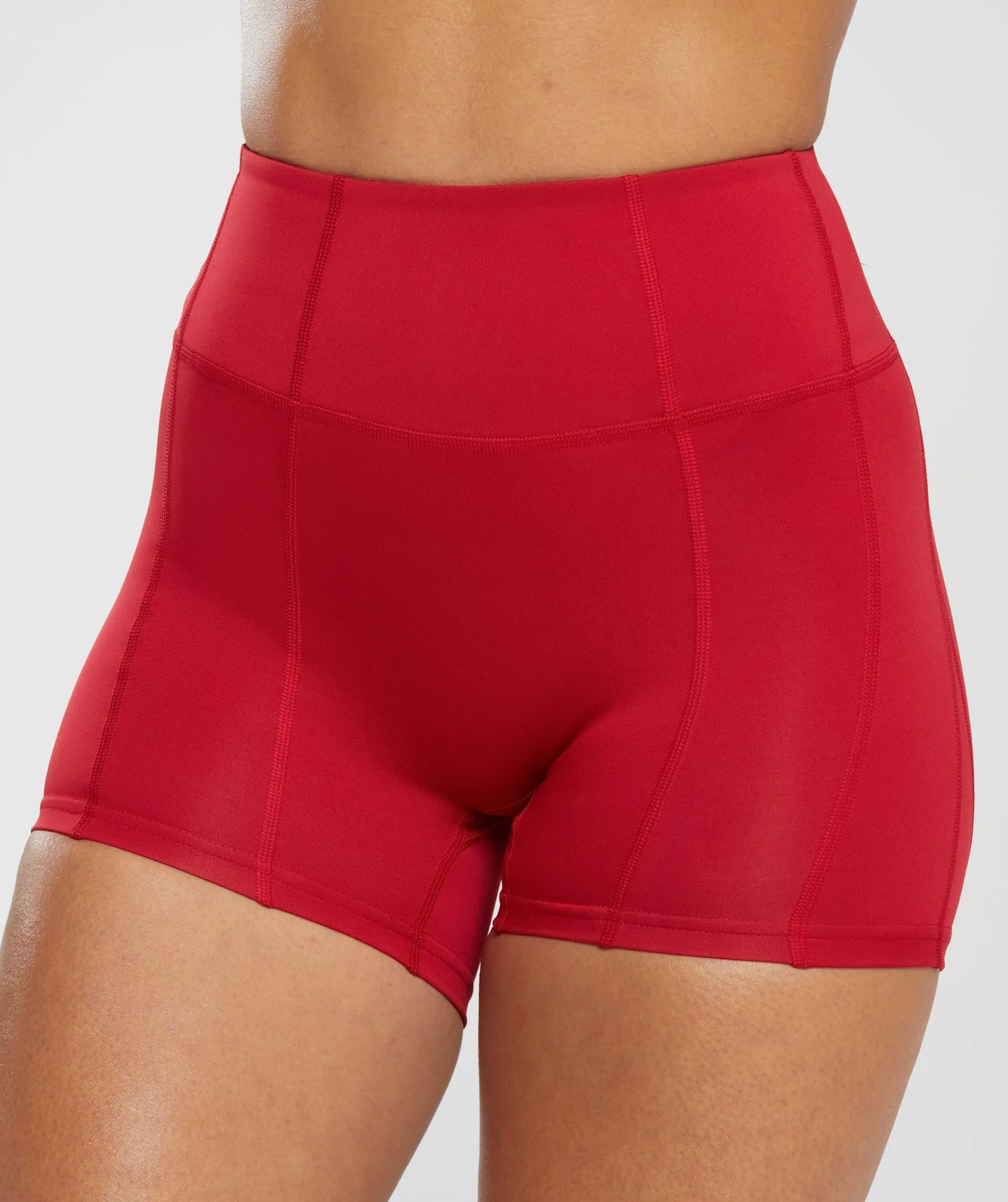 GS Power High Rise Shorts - Carmine Red