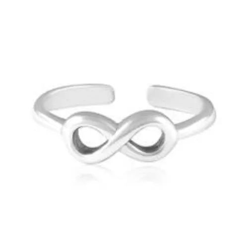 Infinity Sterling Silver Toe Ring