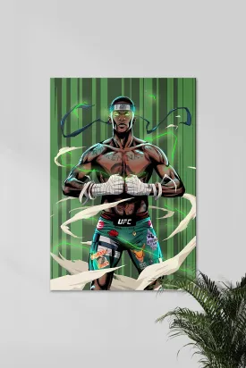 Israel Adesanya Rage Mode | UFC Champion | Gym Poster