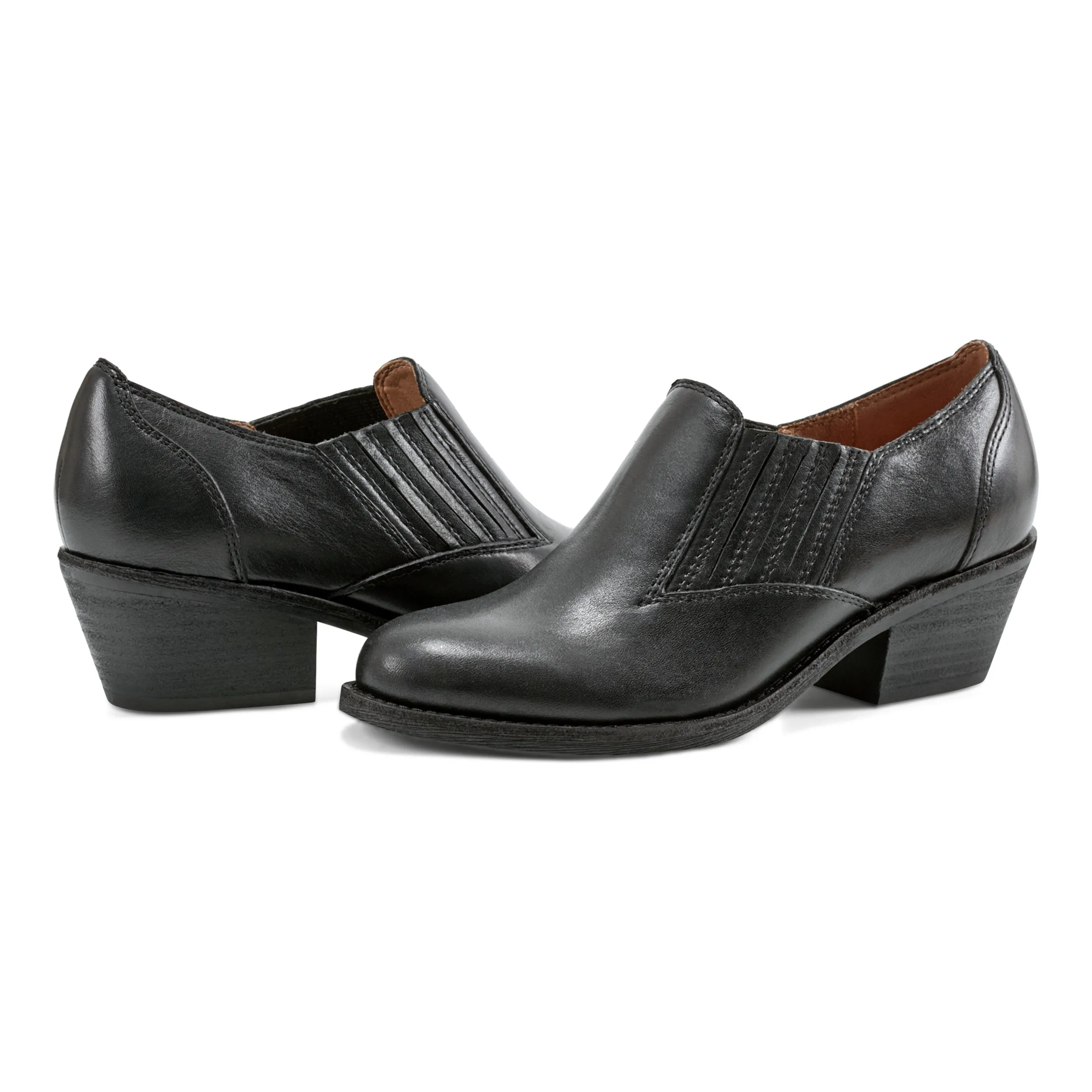 Jalin Block Heel Slip-on Casual Booties