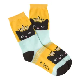 K Bell Cats Peek Sock