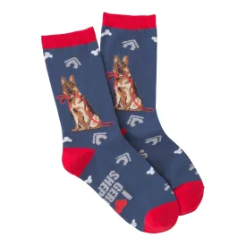 K Bell German Shepherd Sock