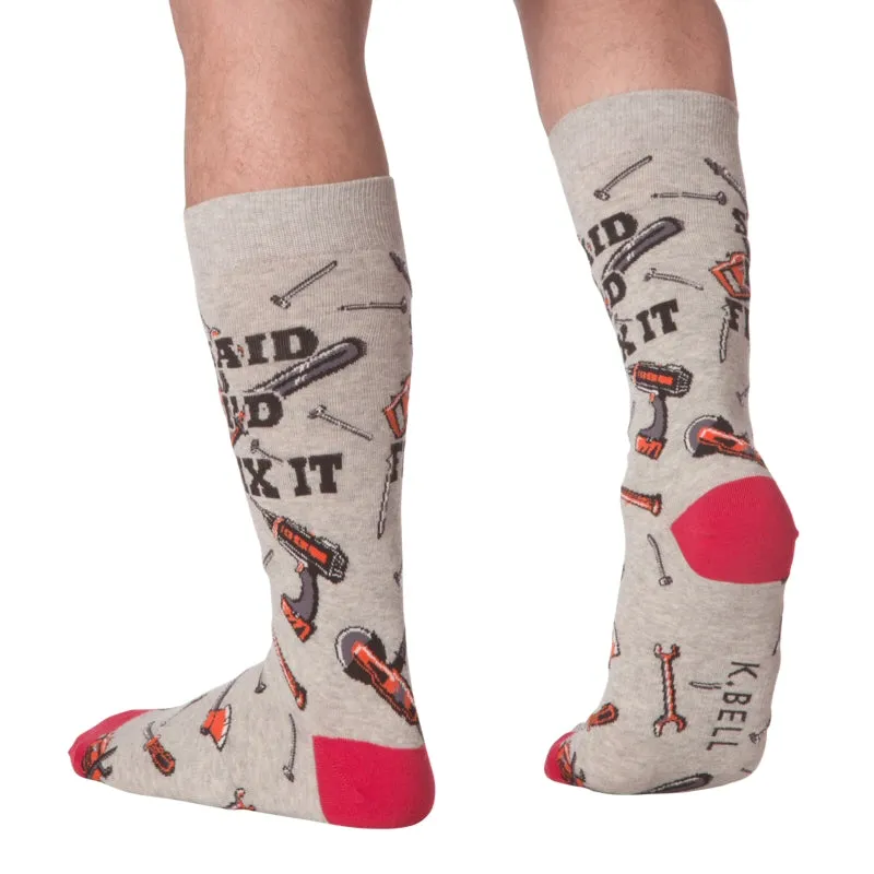 K Bell Mens Fix It Sock