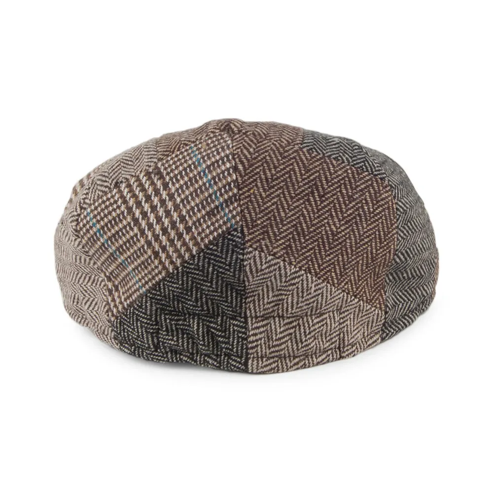 Kids Patch Flat Cap Multi-Coloured Wholesale Pack