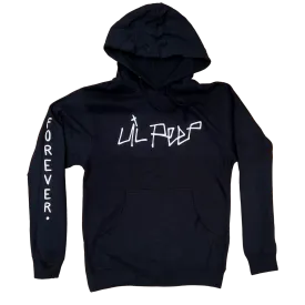 Lil Peep Logo Hoodie - Black (Puff Print)