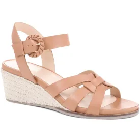 Loriana Leather Woven Wedge Sandals - LORIANA / 323 346