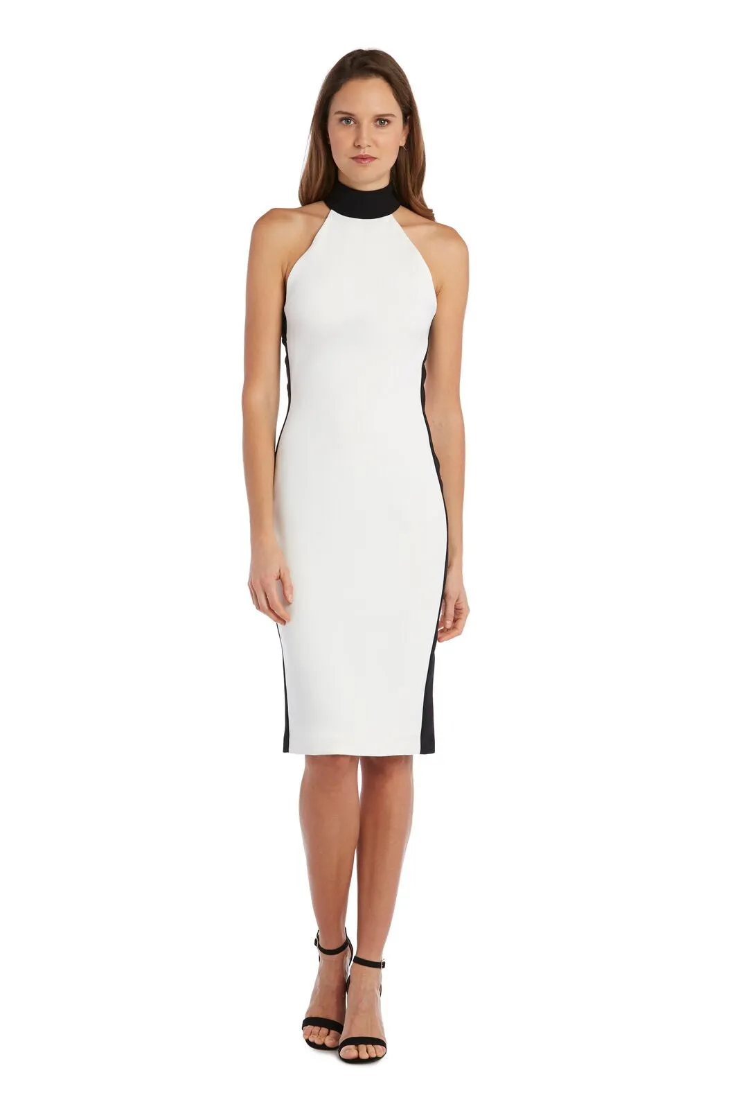 Mock Neck Midi Dress