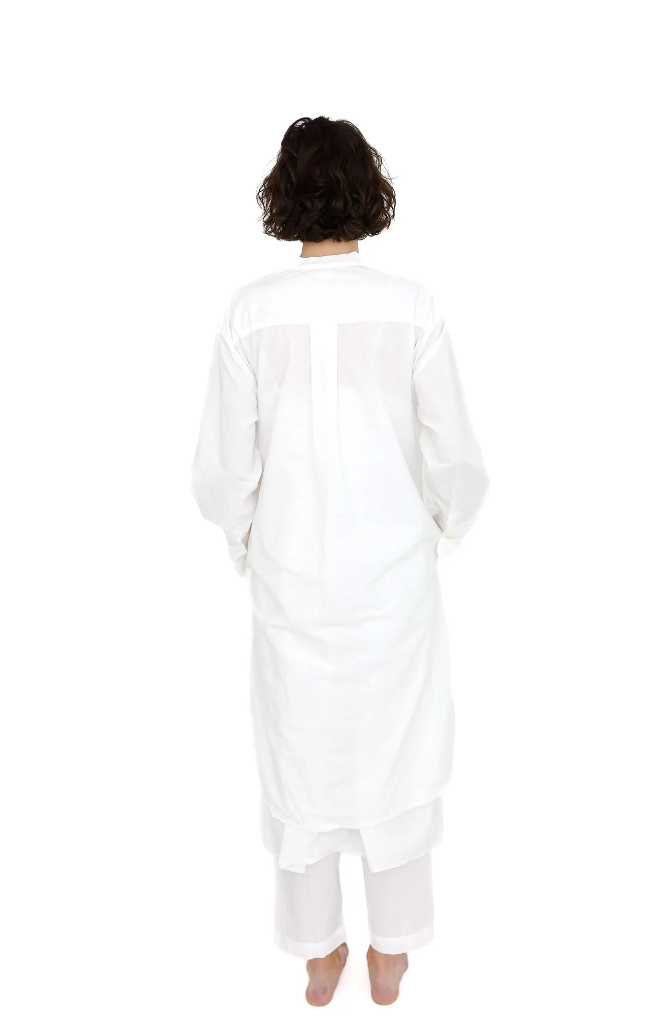 Nightshirt with Ruffles,  White