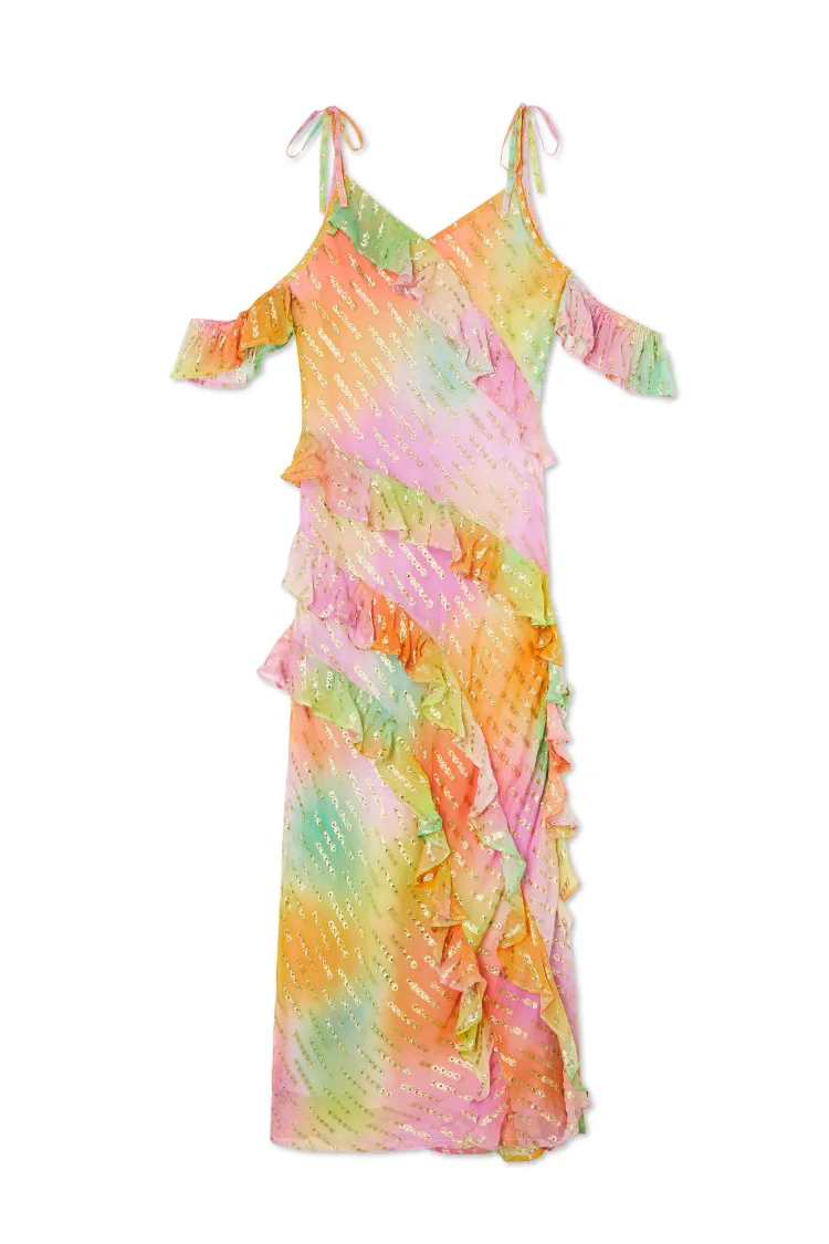 Ombre Jacquard Faro Dress