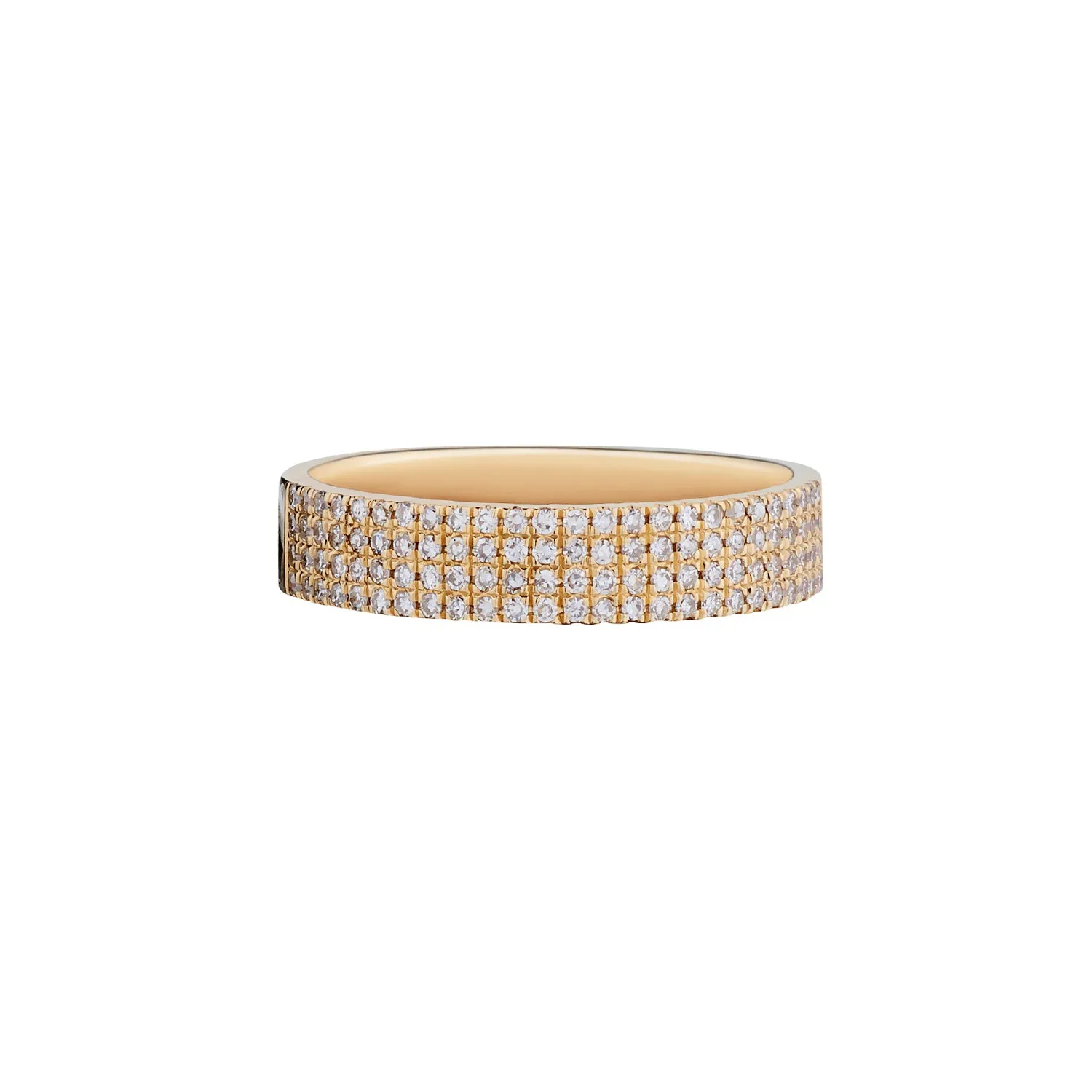 PAVÉ DIAMOND FLAT BAND