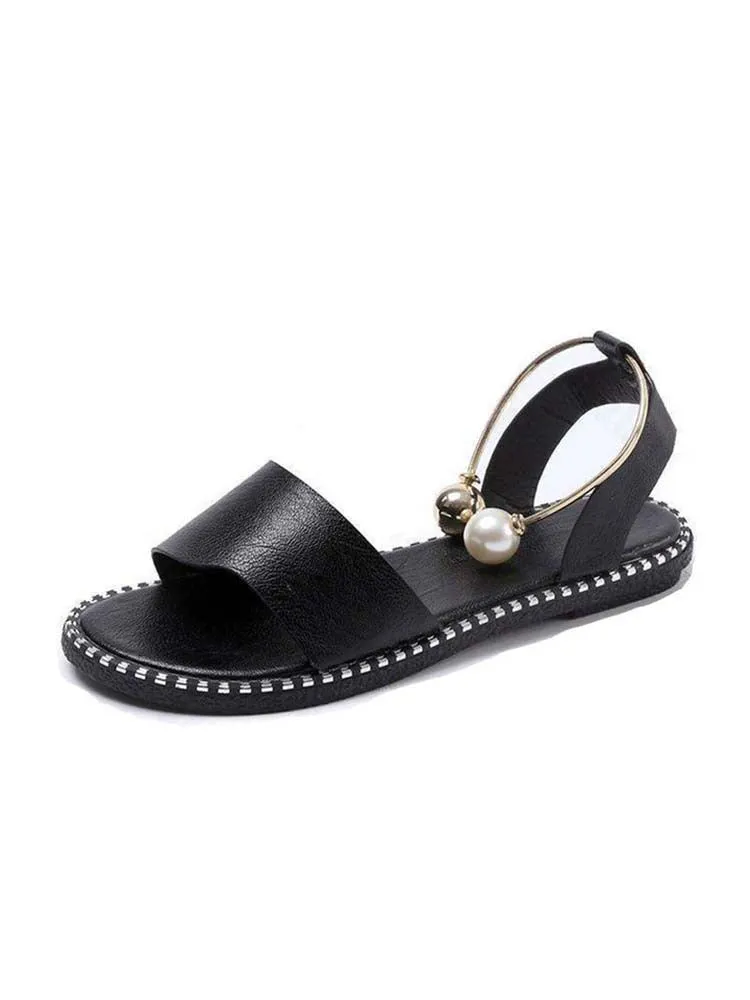 Pearl Flat Heel Sandal