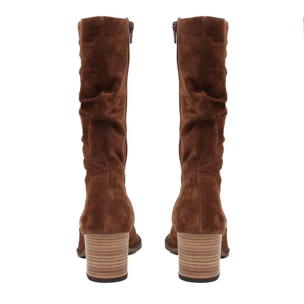 Ramona Suede Slouch Calf Boot - GAB30557 / 316 635