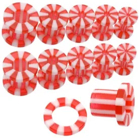 Red Candy Stripe Screw Tunnel