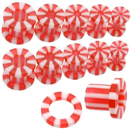 Red Candy Stripe Screw Tunnel