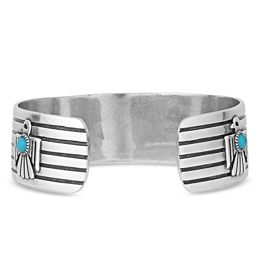 Rising Above Thunderbird Turquoise Bracelet - Montana Silversmiths