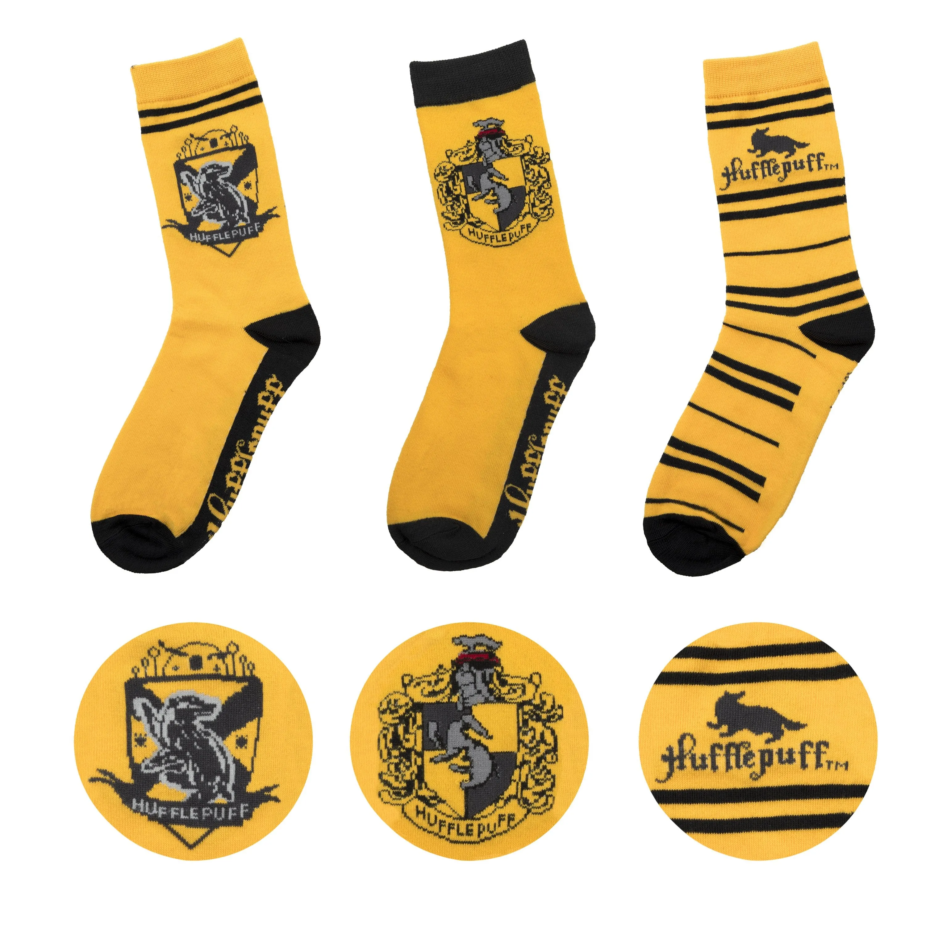 Set of 3 Hufflepuff Socks